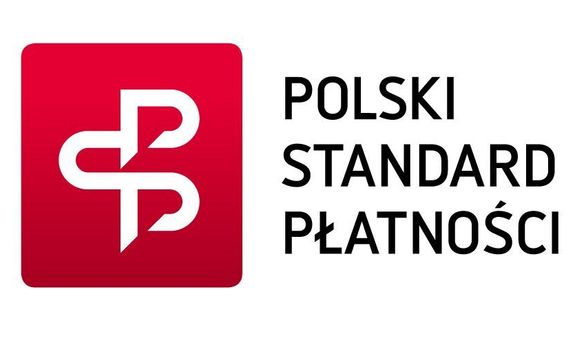zdjęcie kolorowe: grafika biało-czerwona z napisem Polski standard płatności