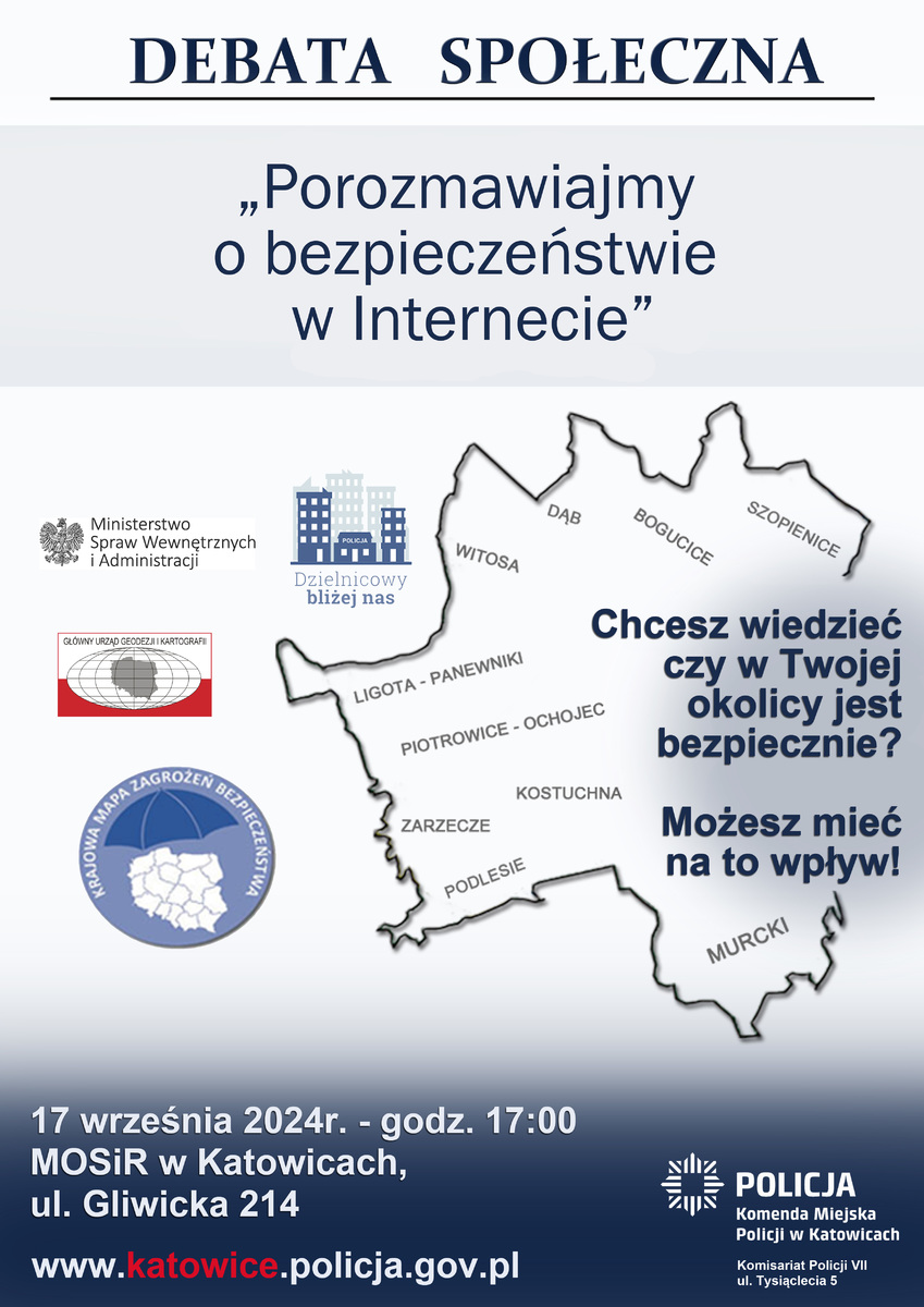 zdjęcie kolorowe: plakat zachęcający do udziału w debacie