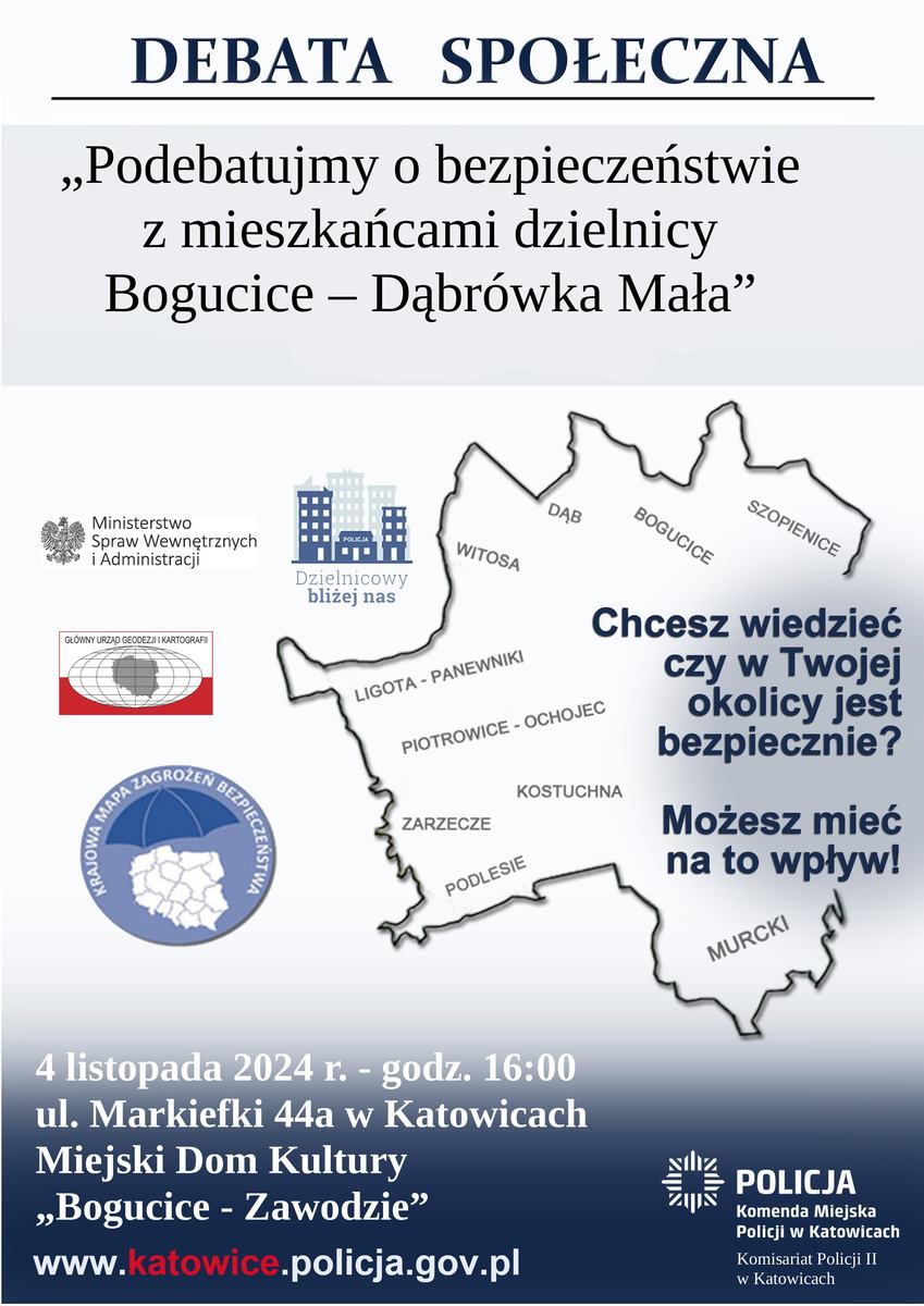 zdjęcie kolorowe: plakat zachęcający do udziału w debacie społecznej