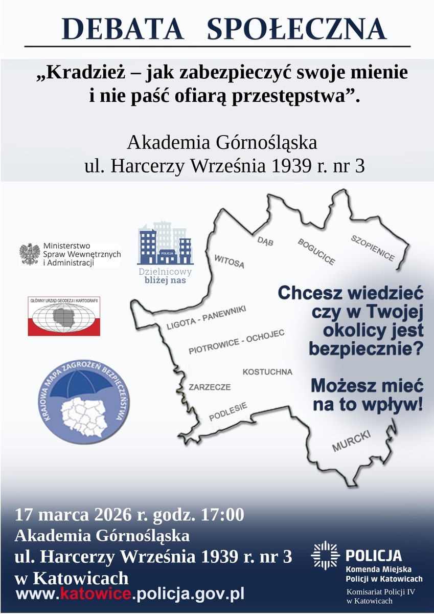 plakat promujący debatę