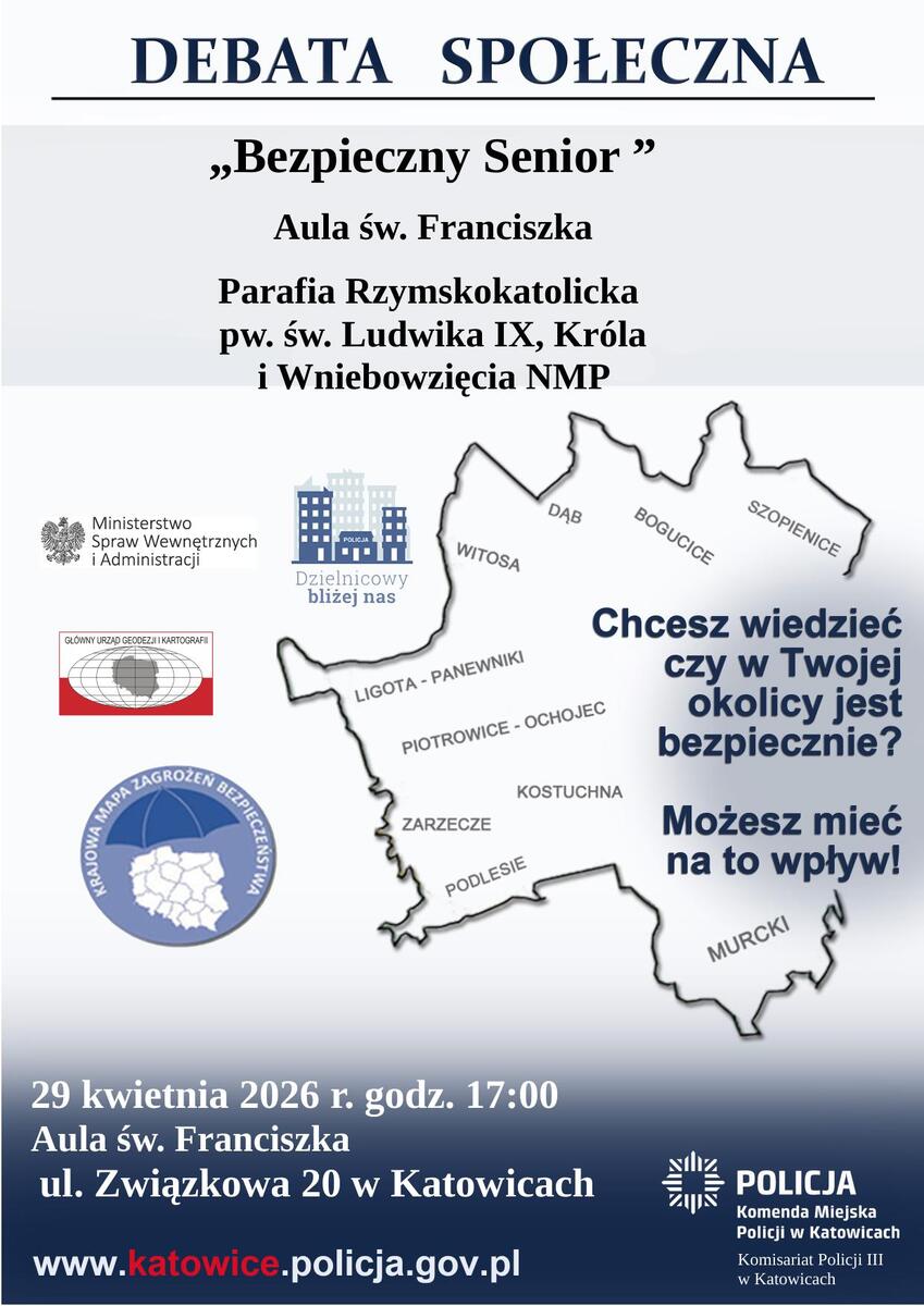 plakat promujący debatę