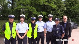 Polscy i niemieccy policjanci - zdjęcie grupowe