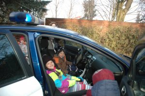 Policjantka na spotkaniu z przedszkolakami