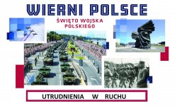 Grafika informująca o święcie wojska polskiego w Katowicach