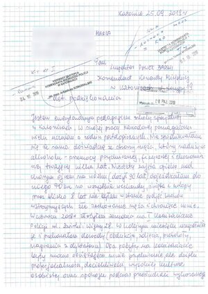 zdjęcie kolorowe: zdjęcie listu podziękowania