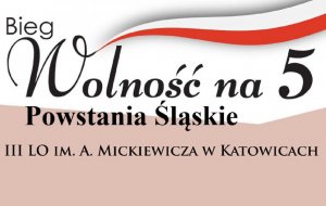 Na grafice widać logo biegu na 5 powstania śląskie