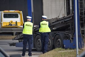 zdjęcie kolorowe: katowicka drogówka podczas działań &amp;quot;SMOG&amp;quot;