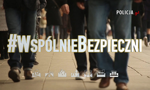 zdjęcie kolorowe: plakat promujący akcję #WspónieBezpiecznie