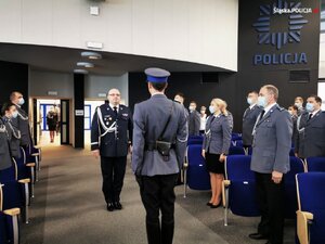 Zdjęcie kolorowe: Komendant Wojewódzki Policji w Katowicach nadinsp. dr Krzysztof Justyński.
