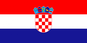 zdjęcie kolorowe: flaga Chorwacji