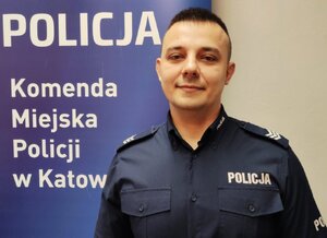zdjęcie kolorowe: sierżant sztabowy Michał Filus dzielnicowy rejonu numer 9