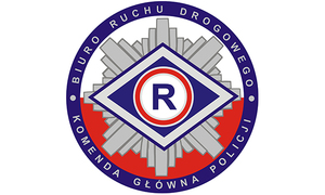 Obraz kolorowy przedstawia logo Wydziału Ruchu Drogowego.