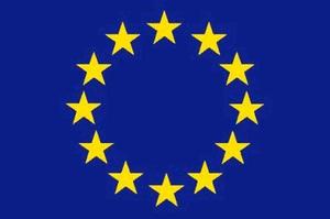 zdjęcie kolorowe: grafika przedstawiająca flagę europejską