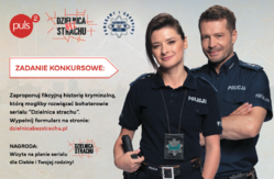 zdjęcie kolorowe: plakat promujący #DzielnicaBEZstrachu – wakacyjne zadanie konkursowe