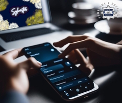 zdjęcie kolorowe: trzymany w dłoniach telefon komórkowy