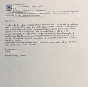 zdjęcie kolorowe: podziękowania o treści: