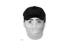 zdjęcie czarno -białe: portret pamięciowy mężczyzny podejrzewanego o zabójstwo