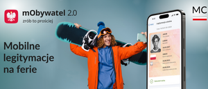 zdjęcie kolorowe: grafika zachęcająca do korzystania z mobilnej legitymacji szkolnej i studenckiej