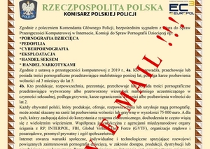 zdjęcie kolorowe: grafika przedstawiająca fałszywy e-mail