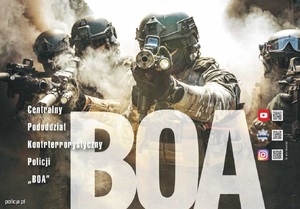 zdjęcie kolorowe: plakat zachęcający do udziału w Dniu Otwarty Służby Kontrterrorystycznej