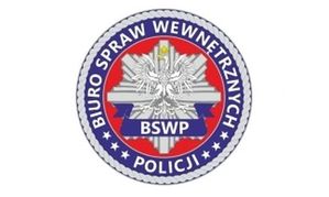 zdjęcie kolorowe: znak graficzny symbolizujący Biuro Spraw Wewnętrznych Policji