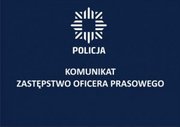 zdjęcie kolorowe: komunikat o treści zastępstwo oficera prasowego