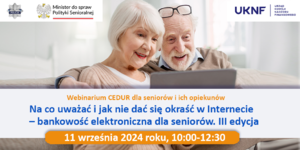 zdjęcie kolorowe: plakat zachęcający do udziału w webinarze