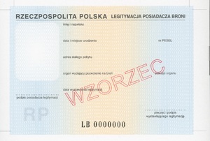 zdjęcie kolorowe: wzorzec legitymacji