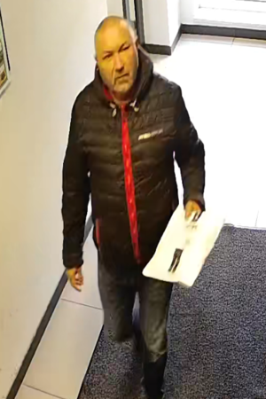 Na zdjęciu wizerunek podejrzewanego