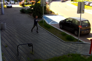 na zdjęciu podejrzewany o dokonanie rozboju