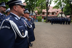 Na zdjęciu policjanci podczas uroczystości