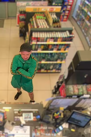 Na zdjęciu wizerunek podejrzewanego