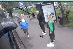 Na zdjęciu wizerunek podejrzewanego