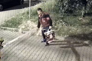 NA zdjęciu wizerunek podejrzewanego