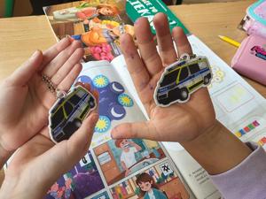 Na zdjęciu odblaski