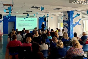 Na zdjęciu policjant podczas szkolenia