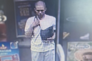 wizerunek podejrzewanego